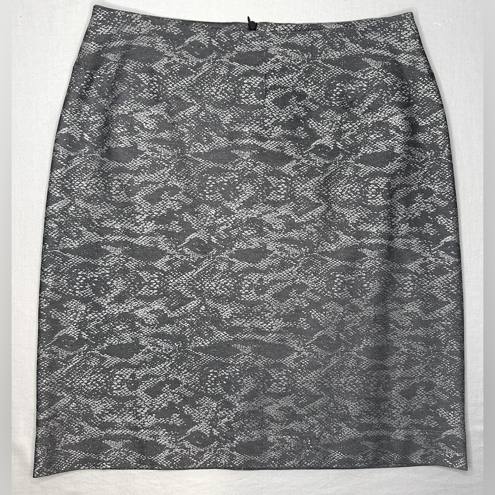 Anthropologie Isabel Snake Print Pencil Skirt, Size 8